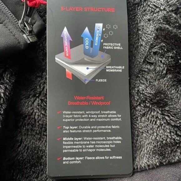 NEW Kirkalnd Signature Men's Fleece Lined Softshell Jacket with Hood - Picture 4 of 7